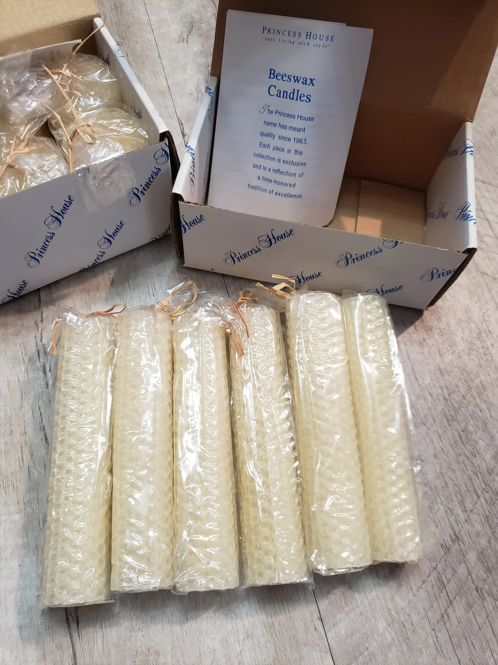 Princess House Beeswax Candle Sets Votives & 5